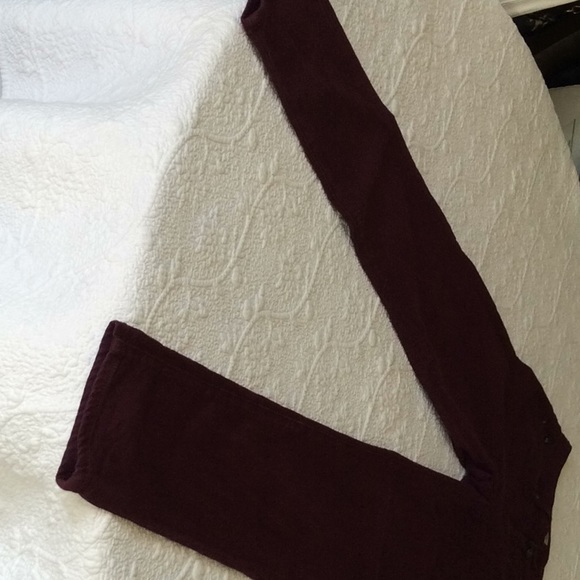 AG Maroon Burgundy “The Stevie Ankle” Slim Straight Jean 27 - Picture 5 of 7